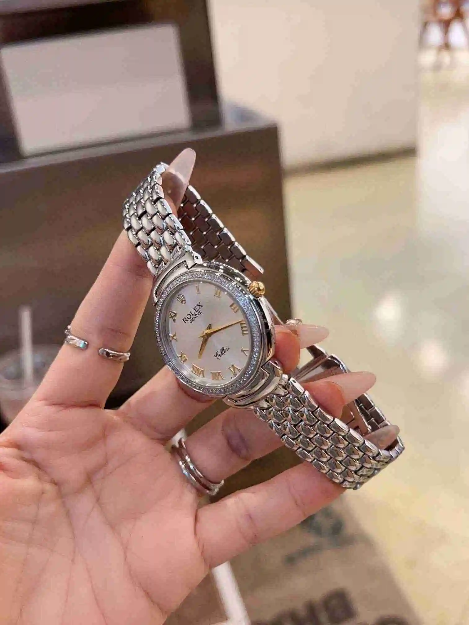 General Watches Rolex Watch Women's Watch Paired with Original Fully Automatic Mechanical Movement Top grade 316 Precision Steel Case with Mineral Super Strong Mirror Diameter 36mm KK view 6
