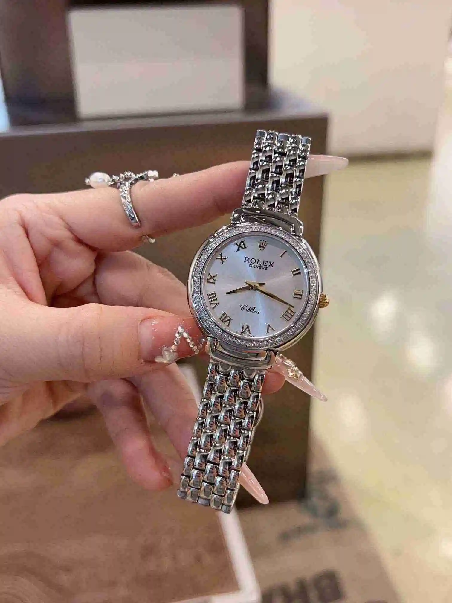 General Watches Rolex Watch Women's Watch Paired with Original Fully Automatic Mechanical Movement Top grade 316 Precision Steel Case with Mineral Super Strong Mirror Diameter 36mm KK view 7