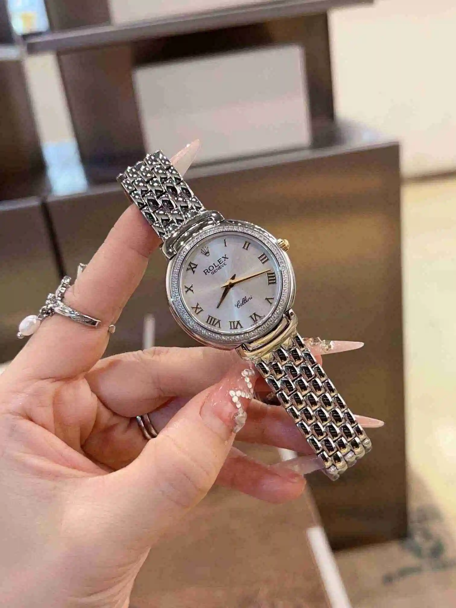 General Watches Rolex Watch Women's Watch Paired with Original Fully Automatic Mechanical Movement Top grade 316 Precision Steel Case with Mineral Super Strong Mirror Diameter 36mm KK view 8