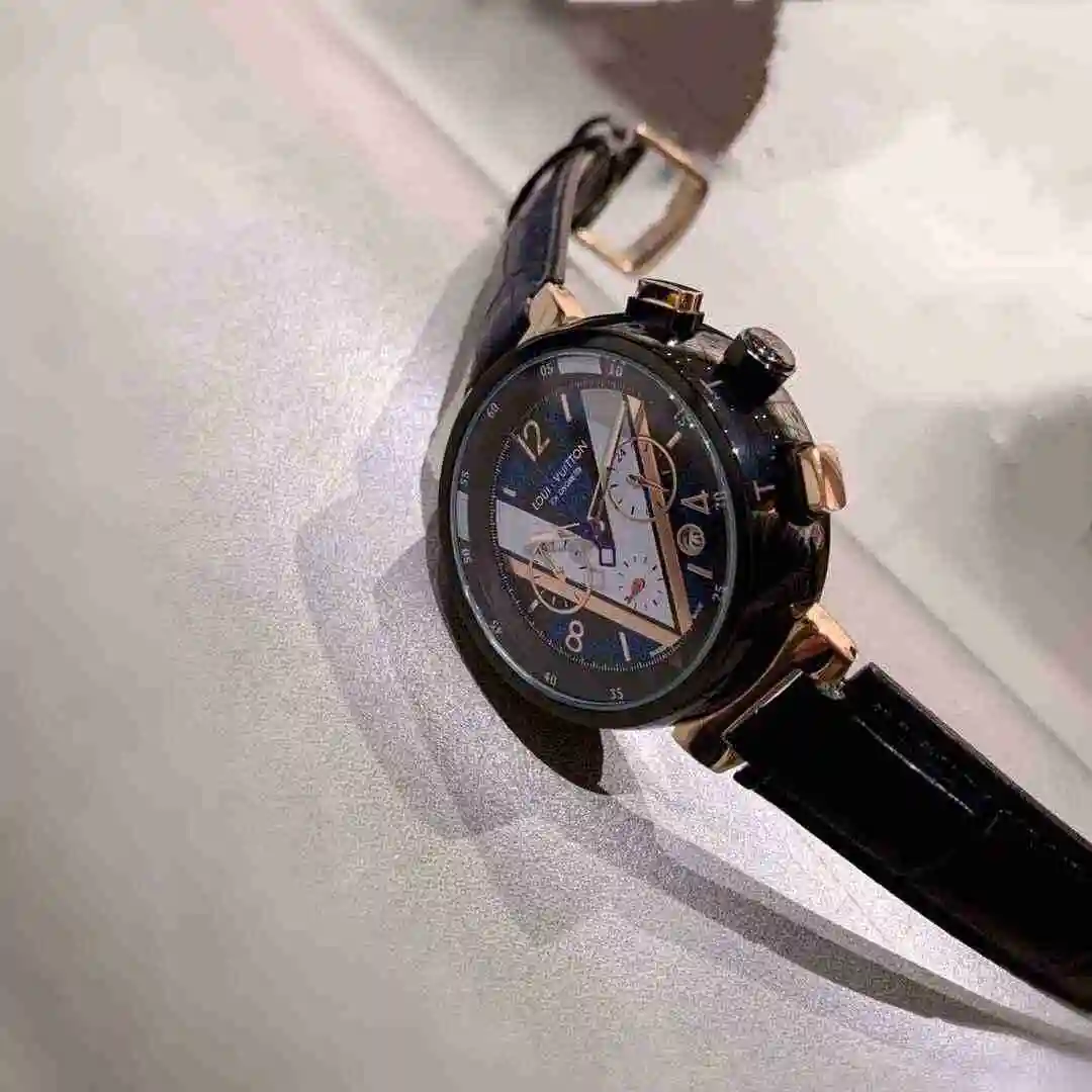 General Watches LV watch for men with original fully automatic mechanical movement, top grade 316 precision steel case with mineral super strong mirror diameter 42mm KK03250 view 4