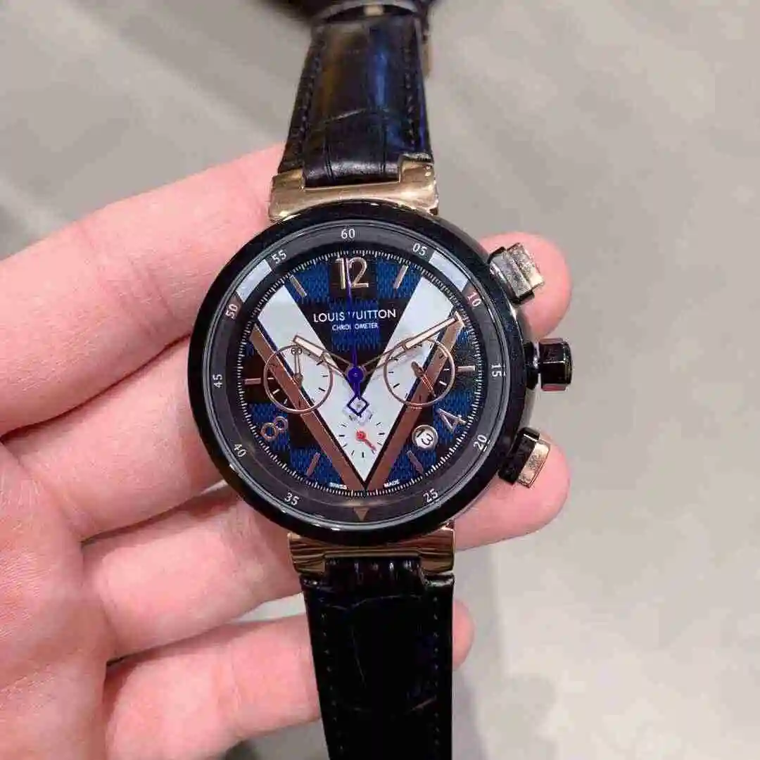 General Watches LV watch for men with original fully automatic mechanical movement, top grade 316 precision steel case with mineral super strong mirror diameter 42mm KK03250 view 7