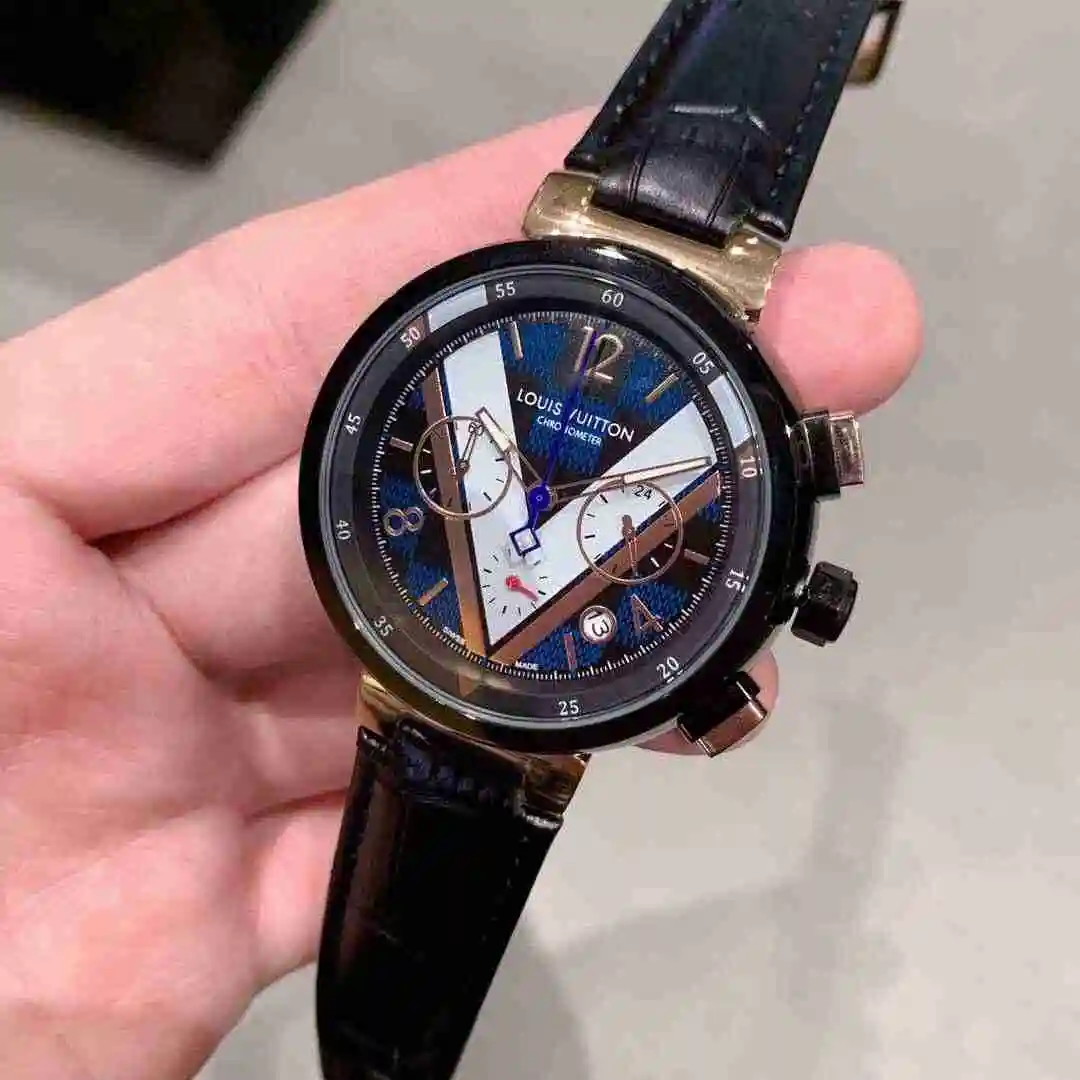 General Watches LV watch for men with original fully automatic mechanical movement, top grade 316 precision steel case with mineral super strong mirror diameter 42mm KK03250 view 8
