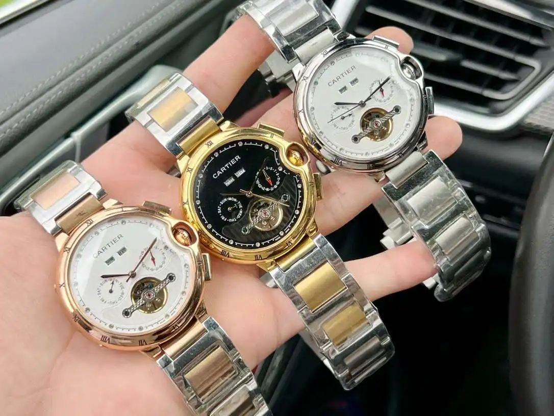 General Watches Watch, men's watch with original fully automatic mechanical movement, top-grade 316 stainless steel case and strap, mineral super mirror, diameter 46cm KK05350 view 4