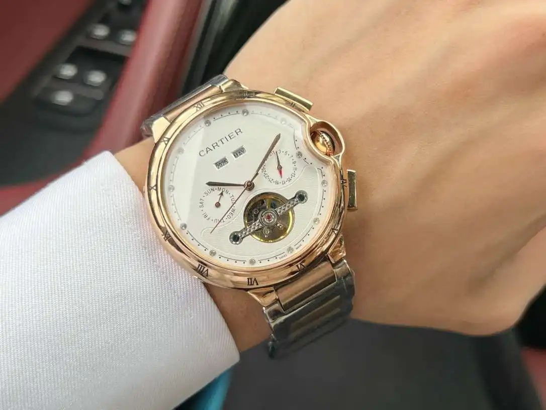 General Watches Watch, men's watch with original fully automatic mechanical movement, top-grade 316 stainless steel case and strap, mineral super mirror, diameter 46cm KK05350 view 5