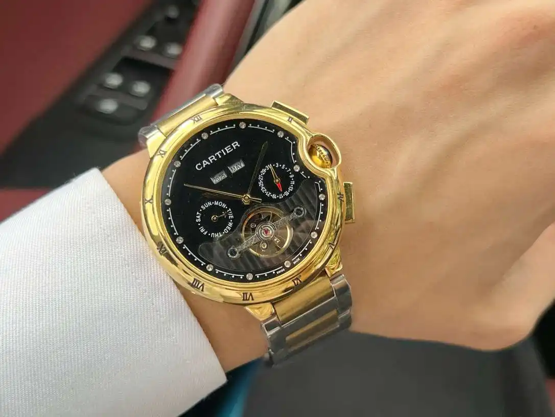 General Watches Watch, men's watch with original fully automatic mechanical movement, top-grade 316 stainless steel case and strap, mineral super mirror, diameter 46cm KK05350 view 7