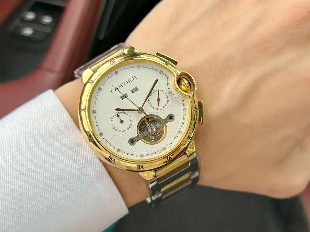 General Watches Watch, men's watch with original fully automatic mechanical movement, top-grade 316 stainless steel case and strap, mineral super mirror, diameter 46cm KK05350 view 8