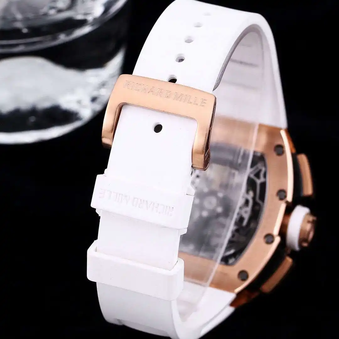 General Watches Richard Mille Richard@Mill watch men's watch with original fully automatic mechanical movement top 316 stainless steel case strap mineral super mirror KK09800 9 view 2
