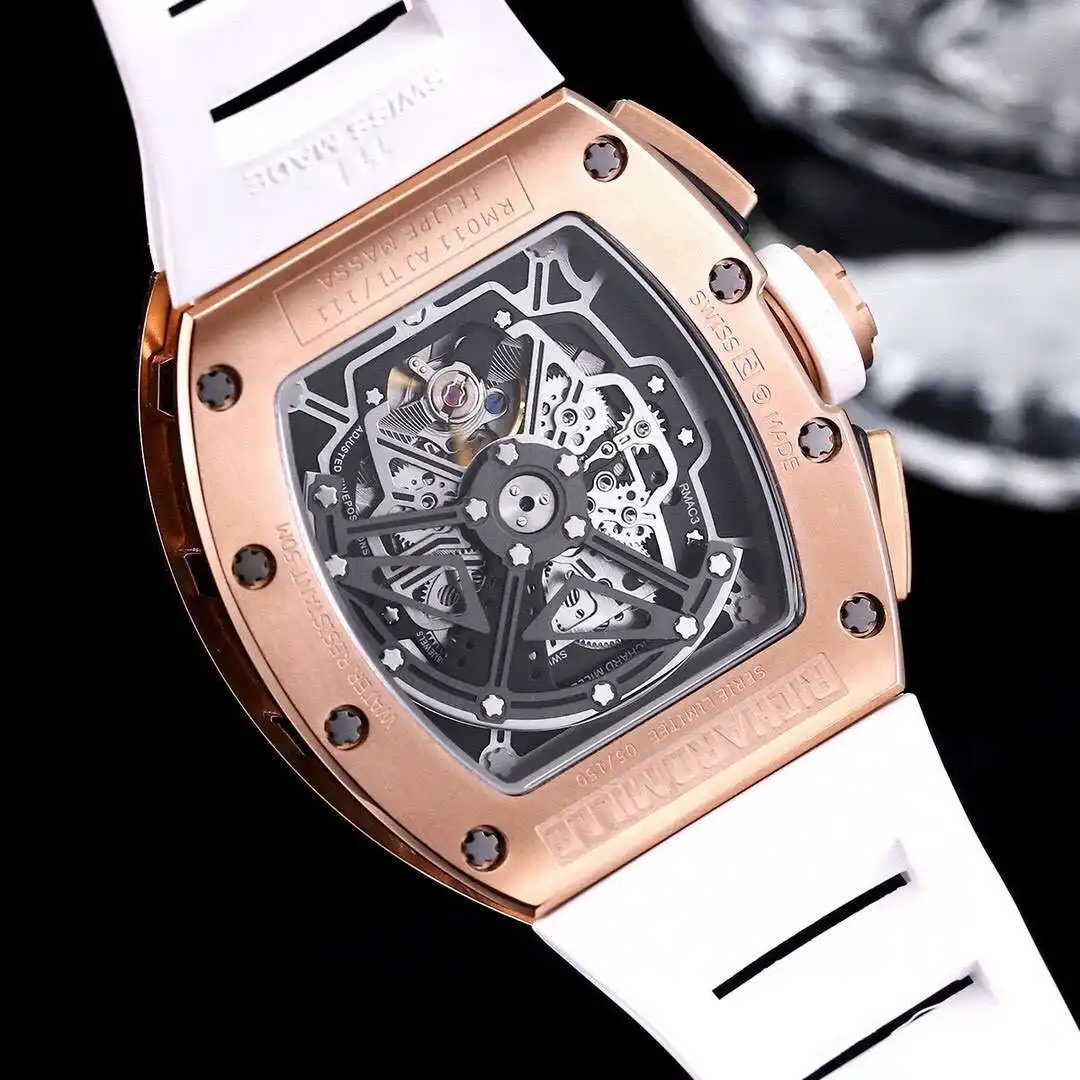 General Watches Richard Mille Richard@Mill watch men's watch with original fully automatic mechanical movement top 316 stainless steel case strap mineral super mirror KK09800 9 view 3