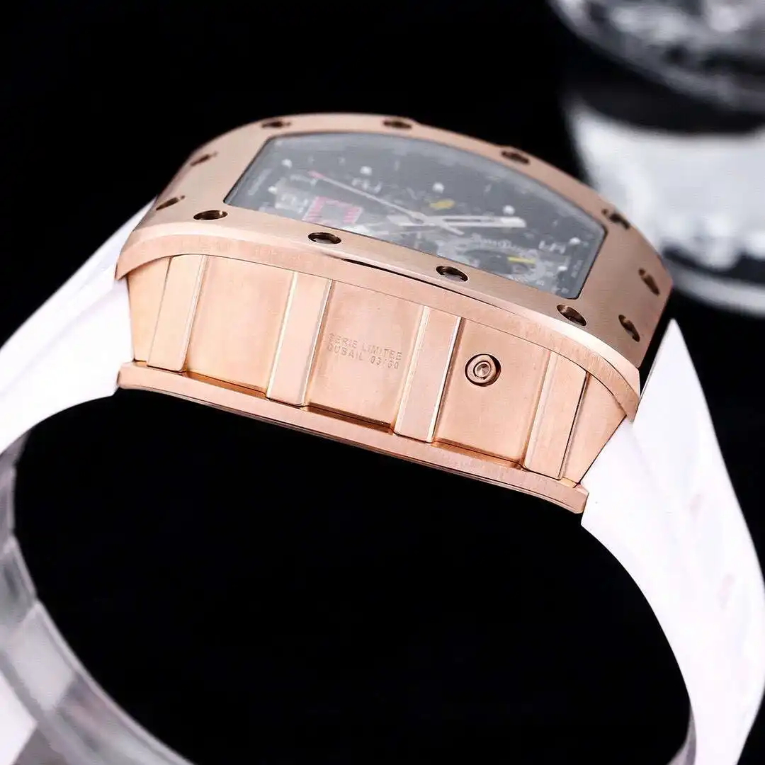 General Watches Richard Mille Richard@Mill watch men's watch with original fully automatic mechanical movement top 316 stainless steel case strap mineral super mirror KK09800 9 view 4