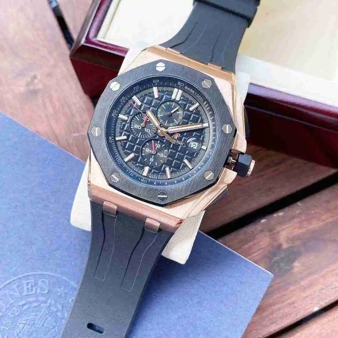 General Watches Audemars Piguet Aibi Watch Men's Watch Paired with Original Fully Automatic Mechanical Movement, Top Grade 316 Precision Steel Case with Mineral Super Strong Mirror Diameter 44mm KK06300 view 5