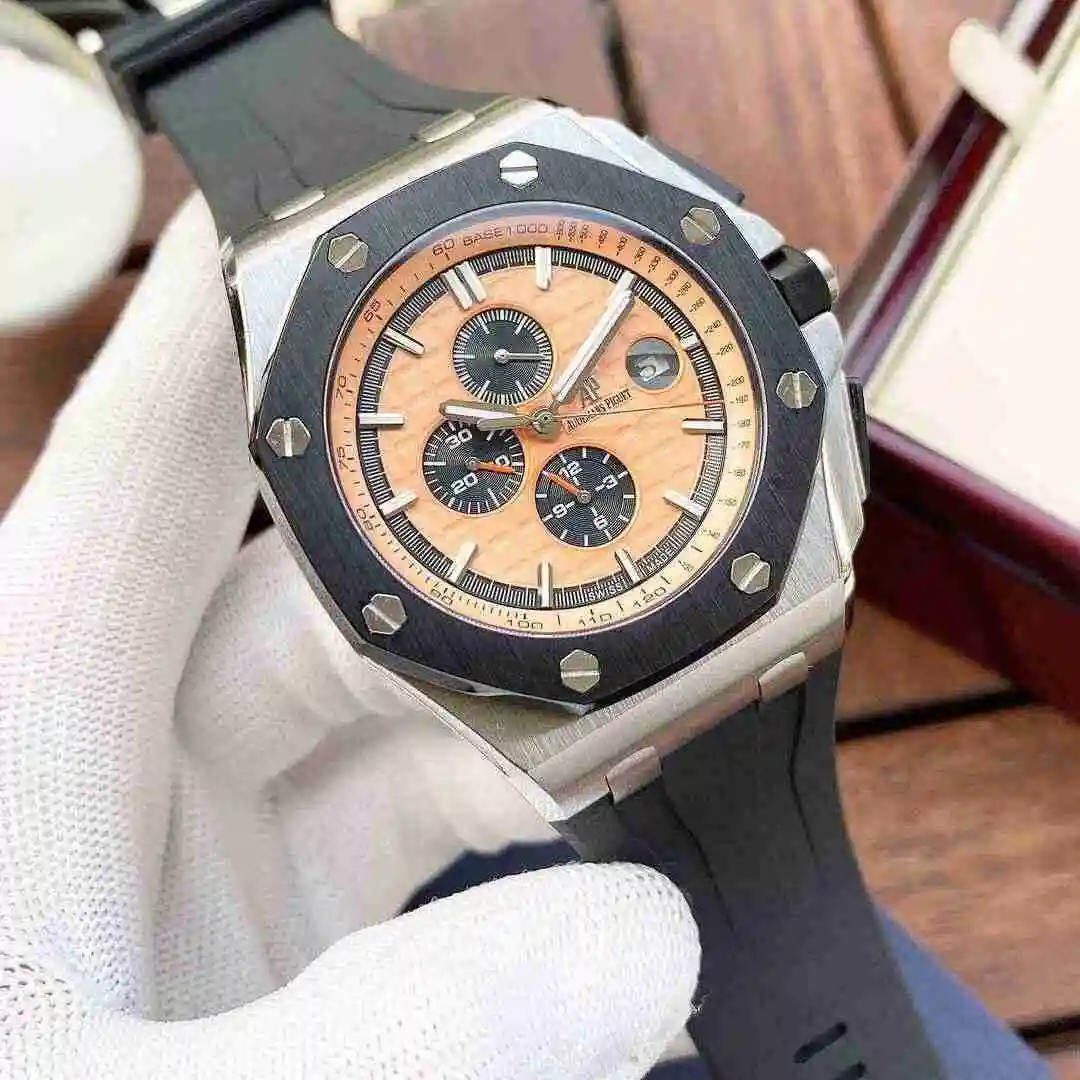 General Watches Audemars Piguet Aibi Watch Men's Watch Paired with Original Fully Automatic Mechanical Movement, Top Grade 316 Precision Steel Case with Mineral Super Strong Mirror Diameter 44mm KK06300 view 6