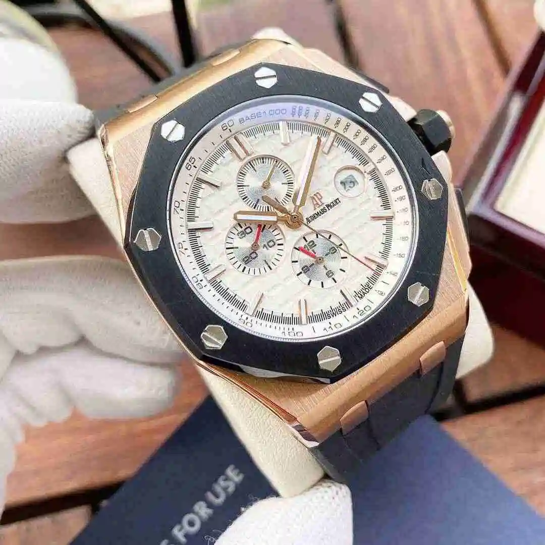 General Watches Audemars Piguet Aibi Watch Men's Watch Paired with Original Fully Automatic Mechanical Movement, Top Grade 316 Precision Steel Case with Mineral Super Strong Mirror Diameter 44mm KK06300 view 8