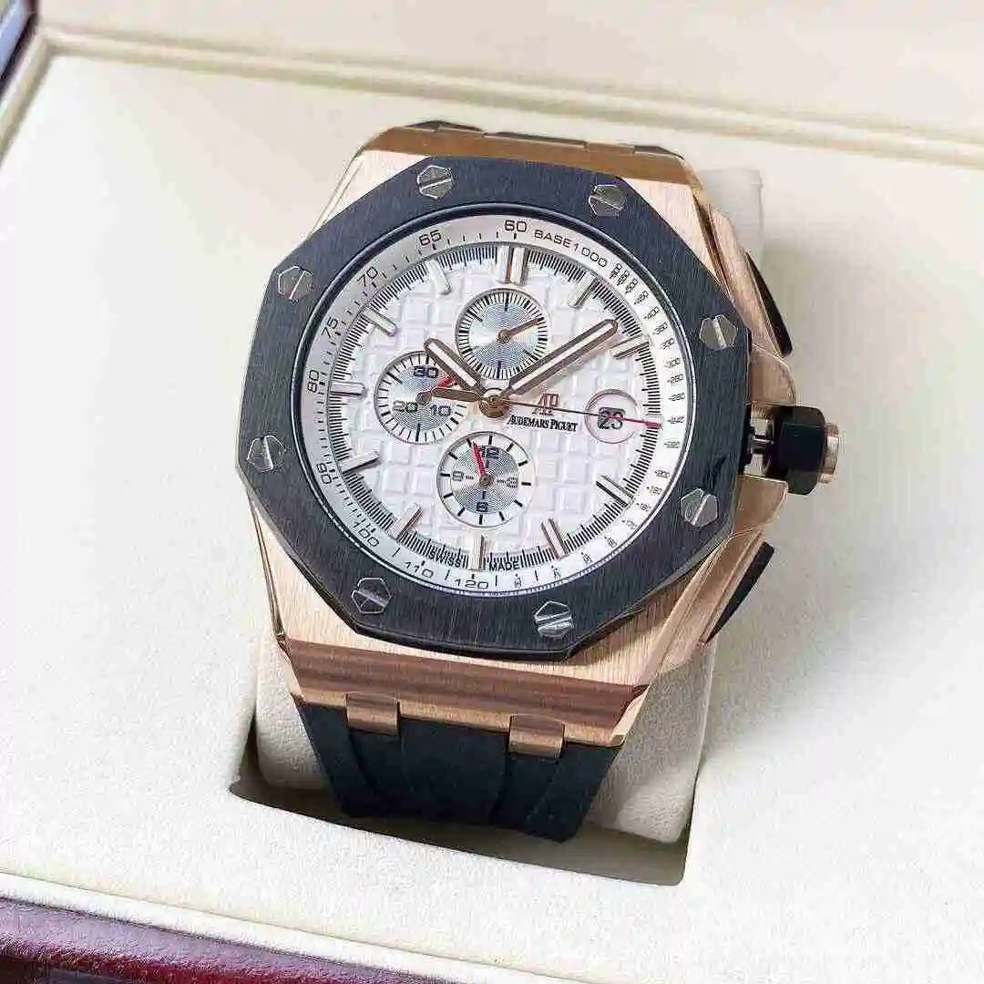 General Watches Audemars Piguet Aibi Watch Men's Watch Paired with Original Fully Automatic Mechanical Movement, Top Grade 316 Precision Steel Case with Mineral Super Strong Mirror Diameter 44mm KK06300 view 9