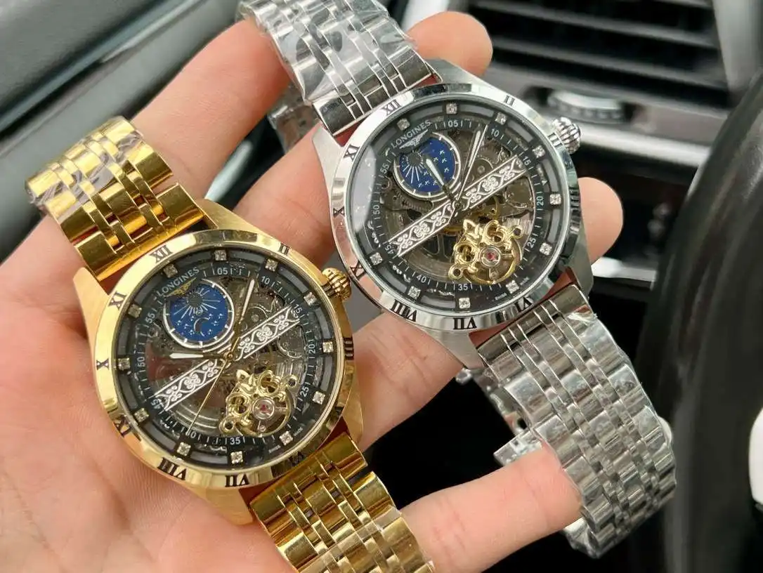 General Watches Watch Men's watch with original fully automatic mechanical movement, top-grade 316 stainless steel case and strap, mineral super mirror, diameter 42cm KK04550 1 view 3