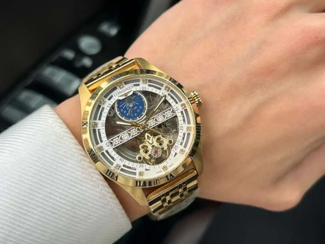 General Watches Watch Men's watch with original fully automatic mechanical movement, top-grade 316 stainless steel case and strap, mineral super mirror, diameter 42cm KK04550 1 view 5