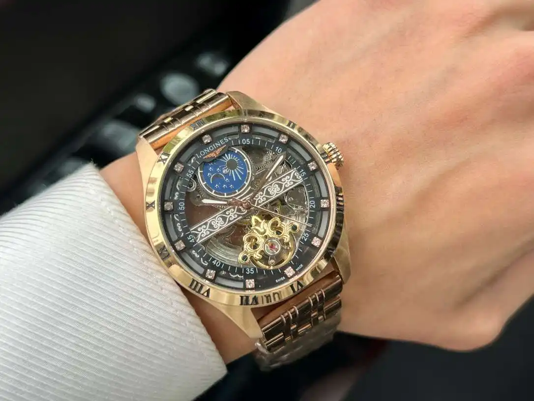 General Watches Watch Men's watch with original fully automatic mechanical movement, top-grade 316 stainless steel case and strap, mineral super mirror, diameter 42cm KK04550 1 view 6