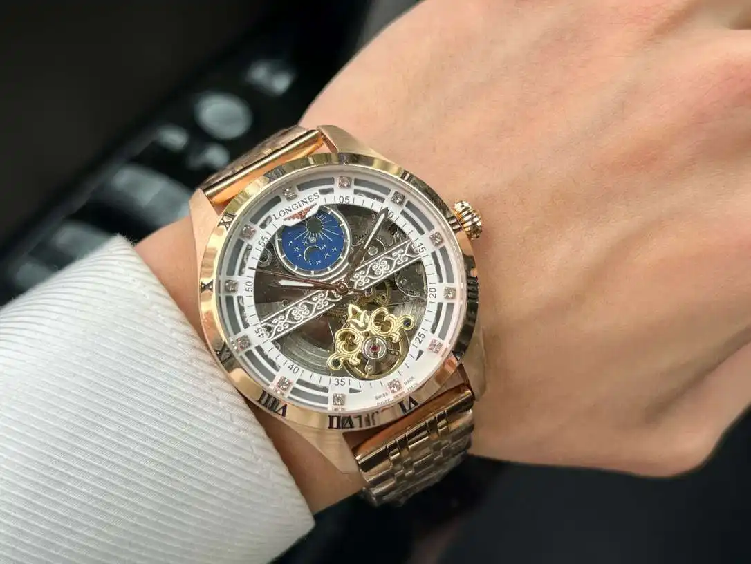 General Watches Watch Men's watch with original fully automatic mechanical movement, top-grade 316 stainless steel case and strap, mineral super mirror, diameter 42cm KK04550 1 view 9