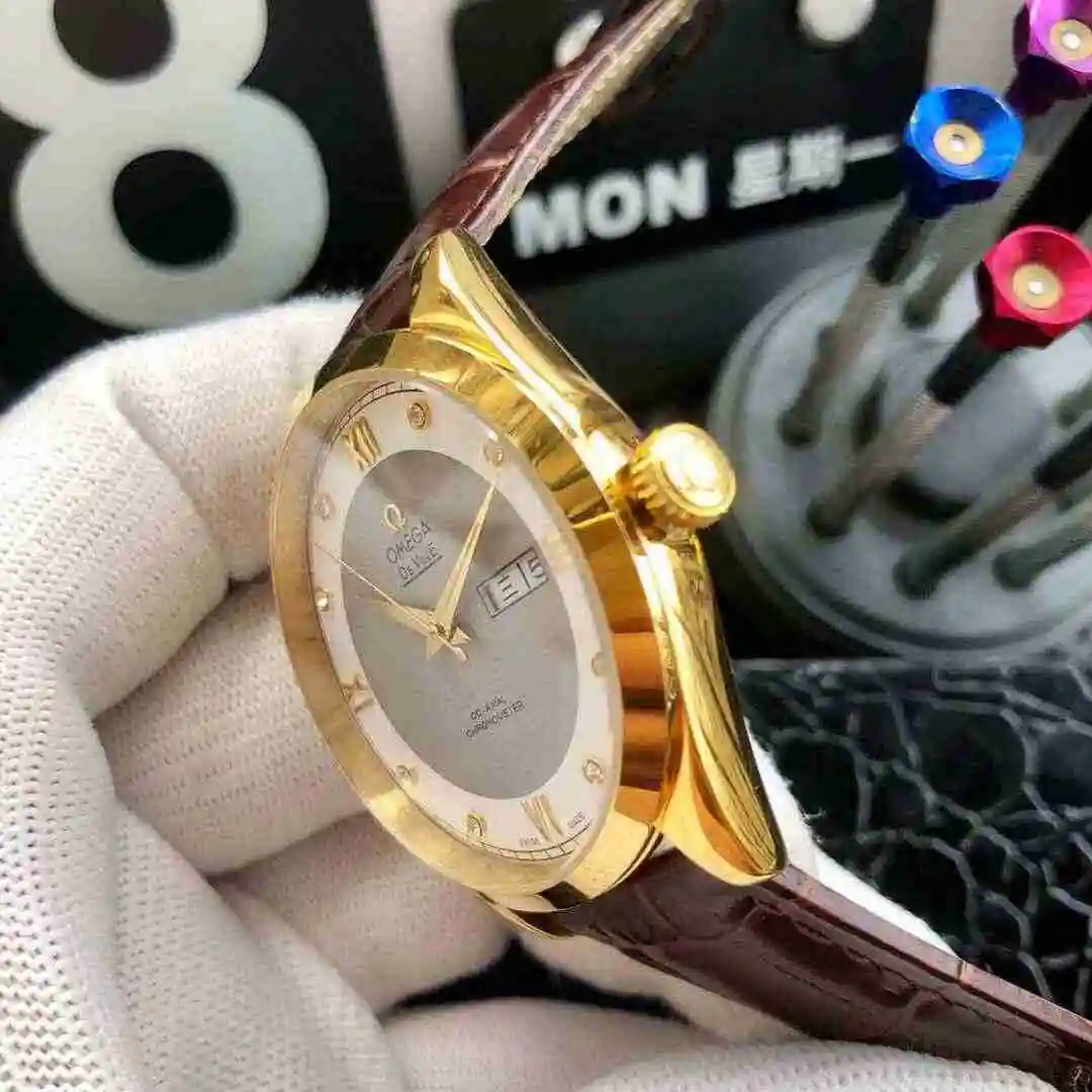 General Watches Omega Watch Men's Watch Paired with Original Fully Automatic Mechanical Movement Top Grade 316 Precision Steel Case with Mineral Super Strong Mirror Diameter 42mm KK04950 view 4