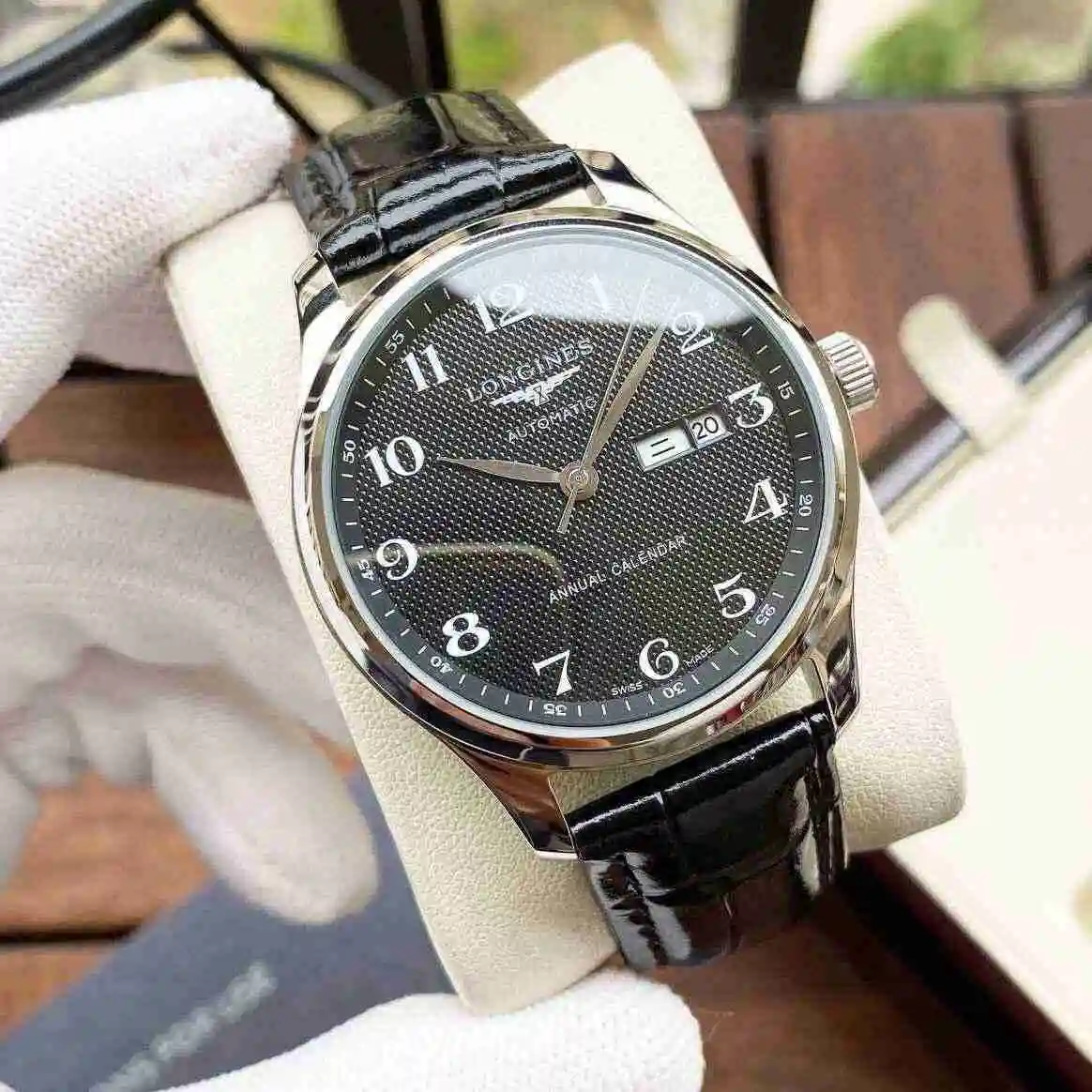 General Watches Longines Watch Men's Watch Paired with Original Fully Automatic Mechanical Movement Top grade 316 Precision Steel Case with Mineral Super Strong Mirror Diameter 40mm KK04500 view 6