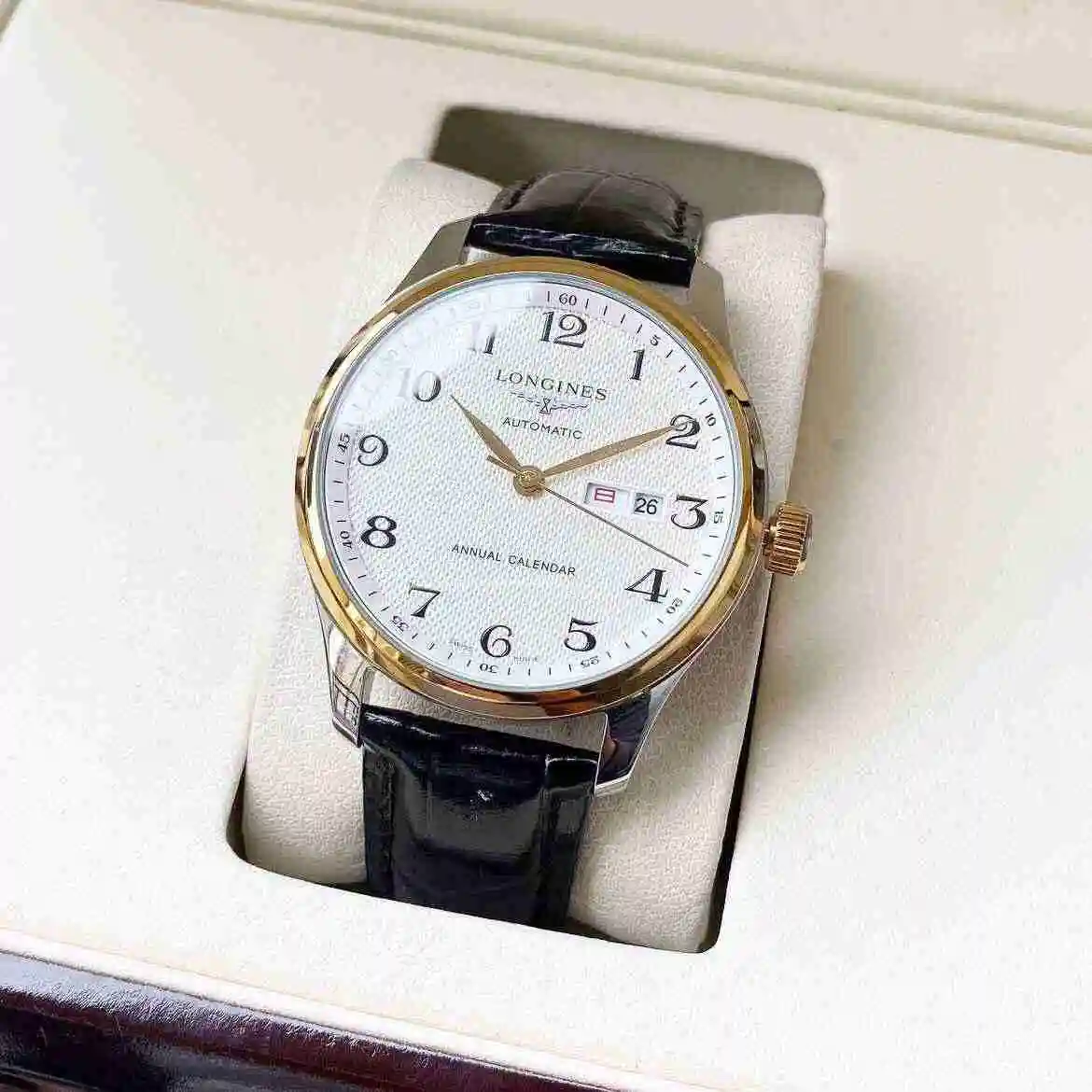 General Watches Longines Watch Men's Watch Paired with Original Fully Automatic Mechanical Movement Top grade 316 Precision Steel Case with Mineral Super Strong Mirror Diameter 40mm KK04500 view 9