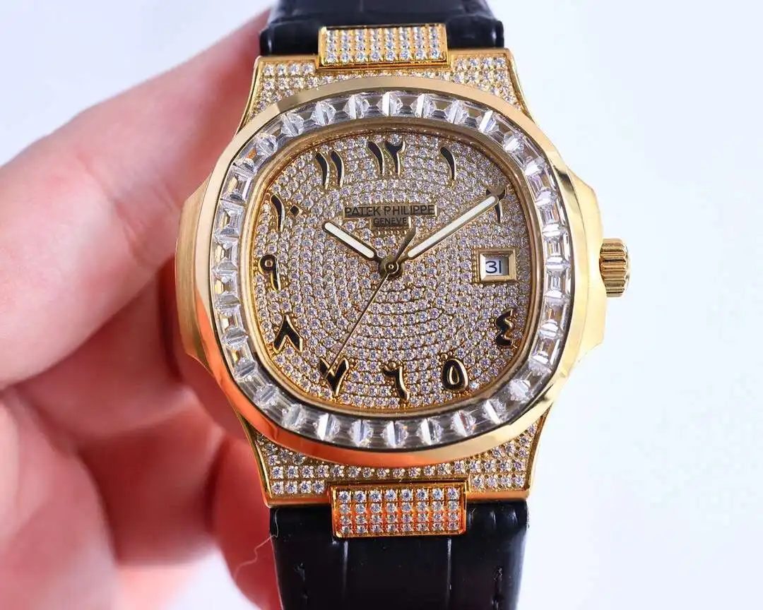 General Watches Patek Philippe Patek@Philippe watch men's watch with original fully automatic mechanical movement top 316 stainless steel case strap mineral super mirror diameter 40mm KK014500 view 4