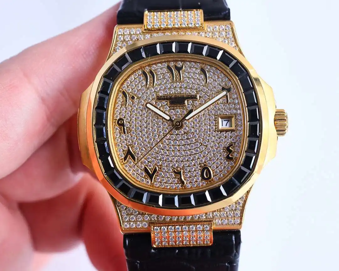 General Watches Patek Philippe Patek@Philippe watch men's watch with original fully automatic mechanical movement top 316 stainless steel case strap mineral super mirror diameter 40mm KK014500 view 5