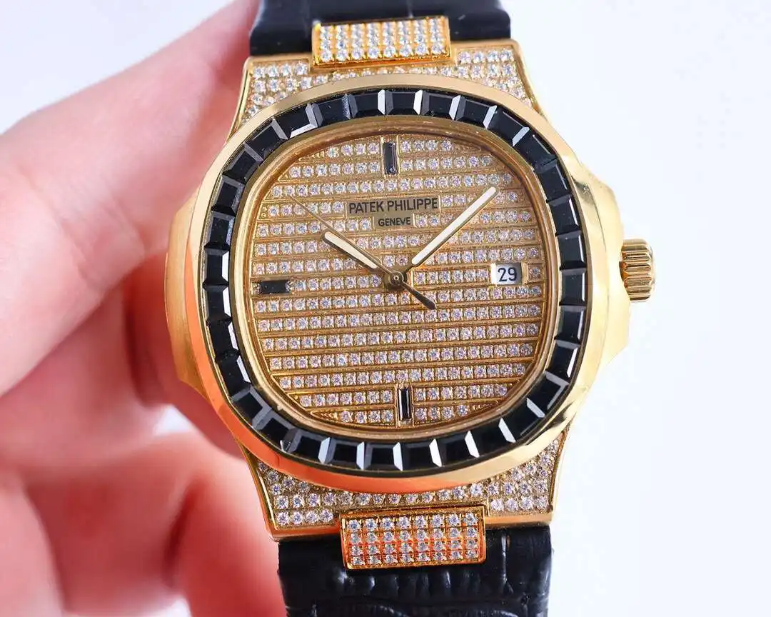 General Watches Patek Philippe Patek@Philippe watch men's watch with original fully automatic mechanical movement top 316 stainless steel case strap mineral super mirror diameter 40mm KK014500 view 7