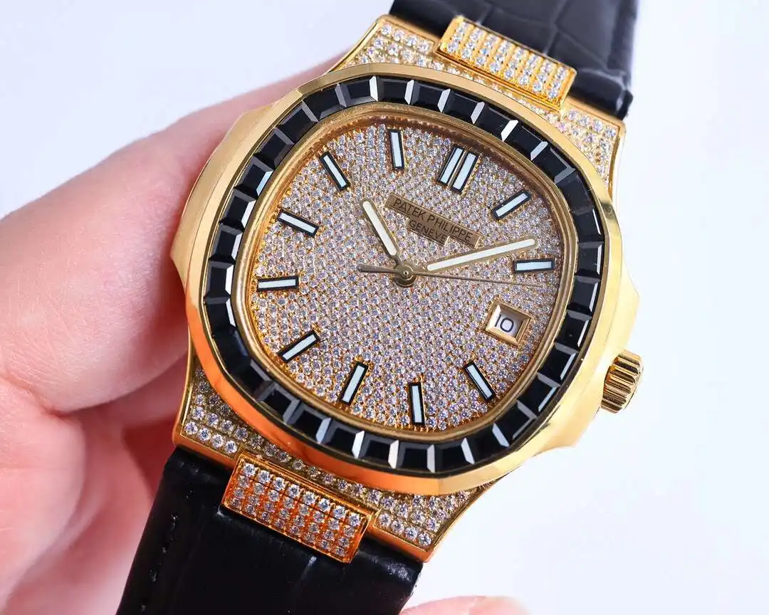 General Watches Patek Philippe Patek@Philippe watch men's watch with original fully automatic mechanical movement top 316 stainless steel case strap mineral super mirror diameter 40mm KK014500 view 8