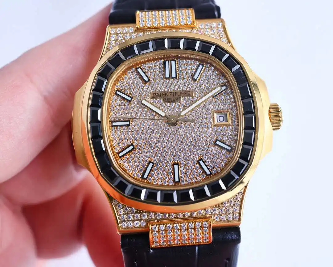 General Watches Patek Philippe Patek@Philippe watch men's watch with original fully automatic mechanical movement top 316 stainless steel case strap mineral super mirror diameter 40mm KK014500 view 9