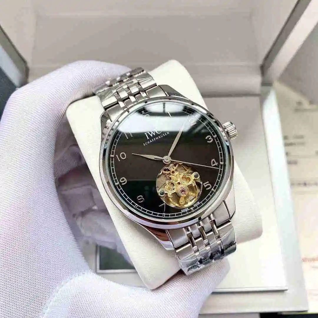 General Watches IWC Wanguo Watch Men's Watch Paired with Original Fully Automatic Mechanical Movement Top Grade 316 Precision Steel Case with Mineral Super Strong Mirror Diameter 42mm KK05650 view 5
