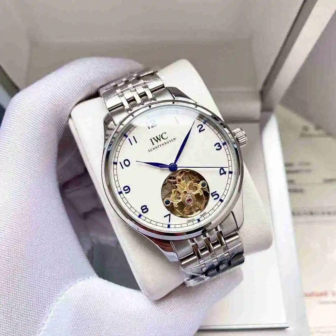 General Watches IWC Wanguo Watch Men's Watch Paired with Original Fully Automatic Mechanical Movement Top Grade 316 Precision Steel Case with Mineral Super Strong Mirror Diameter 42mm KK05650 view 9