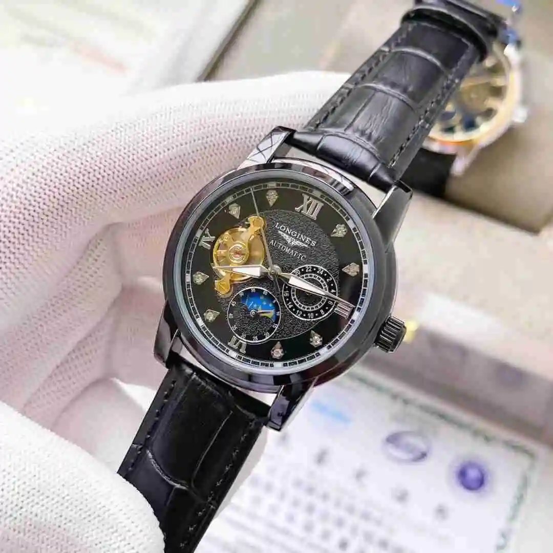 General Watches Longines Watch Men's Watch Paired with Original Fully Automatic Mechanical Movement Top Grade 316 Precision Steel Case with Mineral Super Strong Mirror Diameter 42mm KK03850 2 view 5