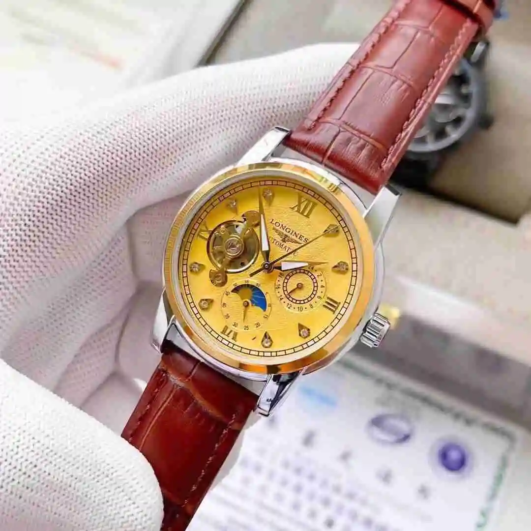 General Watches Longines Watch Men's Watch Paired with Original Fully Automatic Mechanical Movement Top Grade 316 Precision Steel Case with Mineral Super Strong Mirror Diameter 42mm KK03850 2 view 7