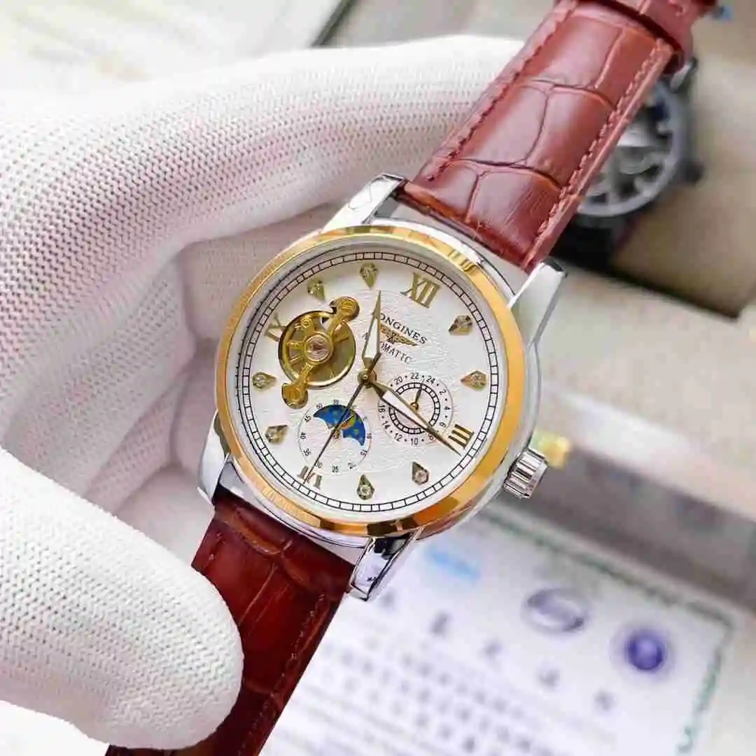 General Watches Longines Watch Men's Watch Paired with Original Fully Automatic Mechanical Movement Top Grade 316 Precision Steel Case with Mineral Super Strong Mirror Diameter 42mm KK03850 2 view 8