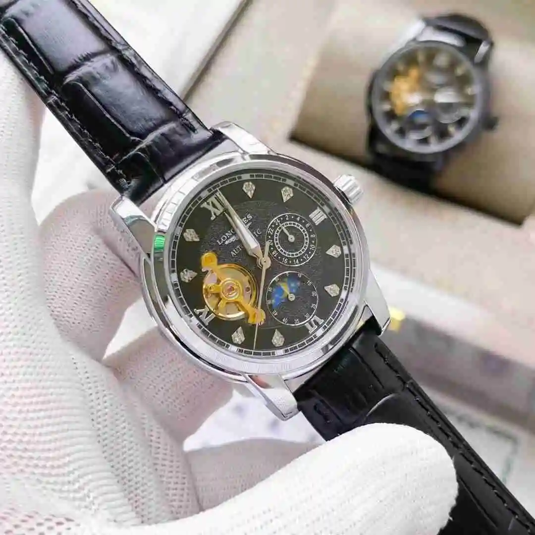 General Watches Longines Watch Men's Watch Paired with Original Fully Automatic Mechanical Movement Top Grade 316 Precision Steel Case with Mineral Super Strong Mirror Diameter 42mm KK03850 2 view 9