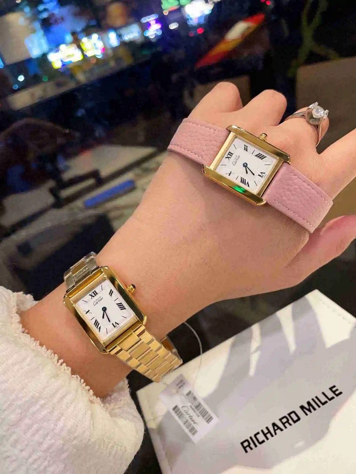 General Watches Cartier Watch Couple Watch Paired with Original Fully Automatic Mechanical Movement Top grade 316 Precision Steel Case with Mineral Super Strong Mirror Diameter 27MMX34MMK03450 1 view 2