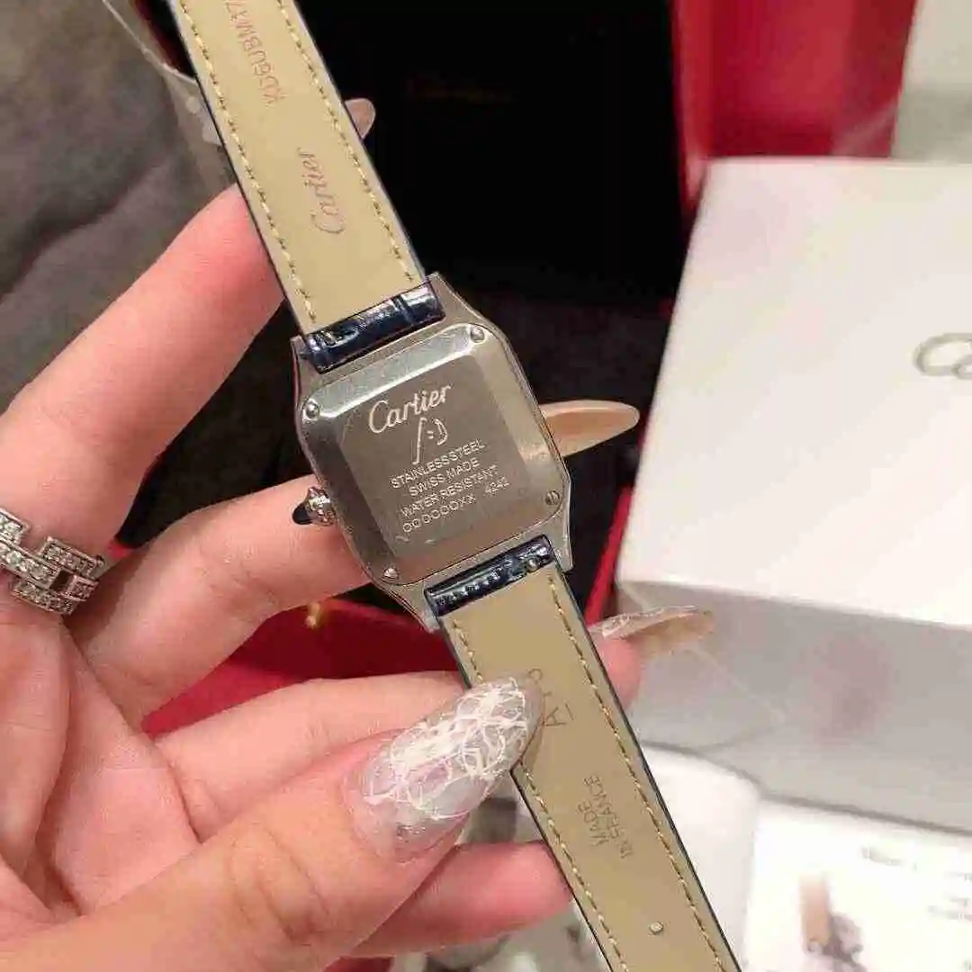 General Watches Cartier Watch Couple Watch Paired with Original Fully Automatic Mechanical Movement Top grade 316 Precision Steel Case with Mineral Super Strong Mirror Diameter 27MMX34MM KK02650 view 3