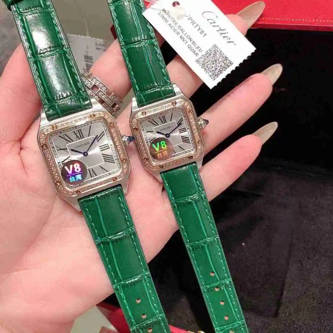 General Watches Cartier Watch Couple Watch Paired with Original Fully Automatic Mechanical Movement Top grade 316 Precision Steel Case with Mineral Super Strong Mirror Diameter 27MMX34MM KK02650 view 6