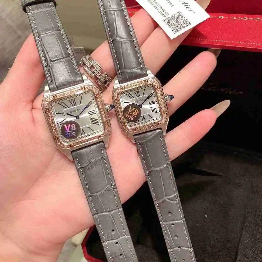 General Watches Cartier Watch Couple Watch Paired with Original Fully Automatic Mechanical Movement Top grade 316 Precision Steel Case with Mineral Super Strong Mirror Diameter 27MMX34MM KK02650 view 8