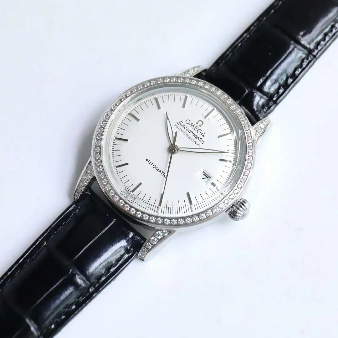 General Watches Omega Ou@mega watch men's watch with original fully automatic mechanical movement top 316 stainless steel case strap mineral super mirror diameter 40mm KK010500 view 2