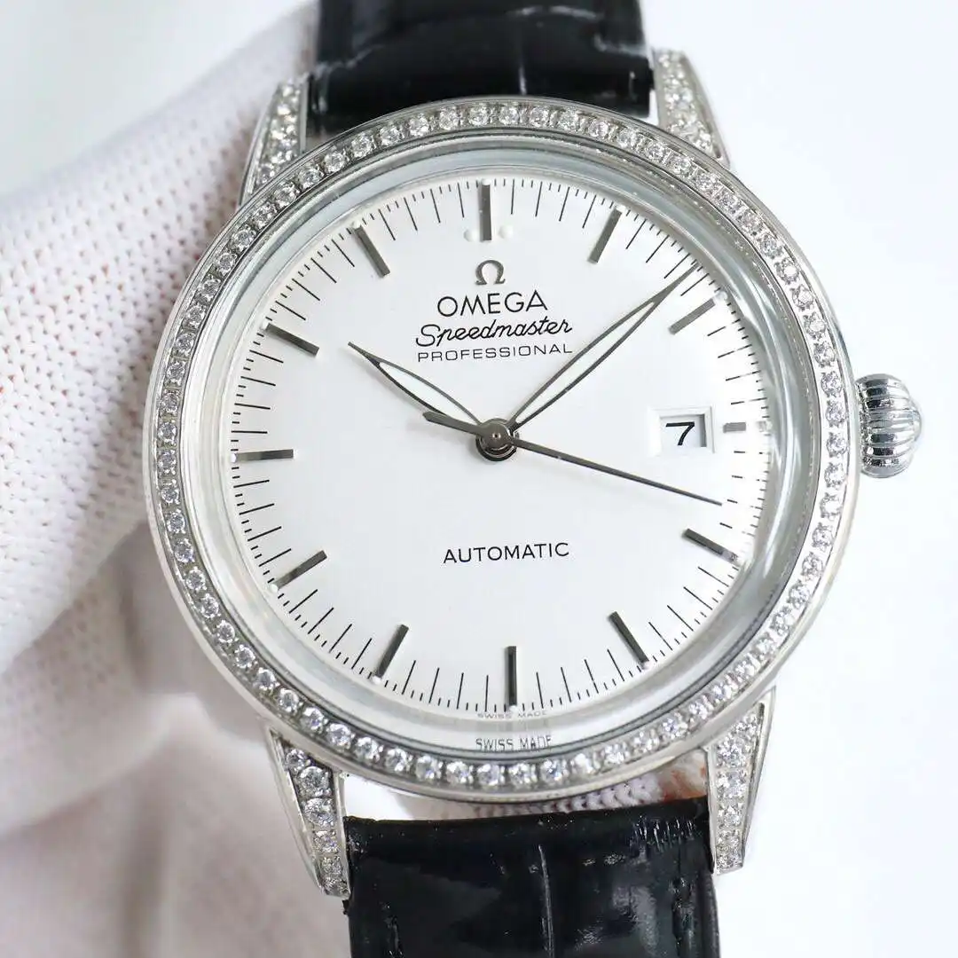 General Watches Omega Ou@mega watch men's watch with original fully automatic mechanical movement top 316 stainless steel case strap mineral super mirror diameter 40mm KK010500 view 7