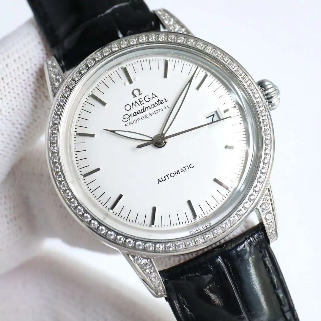 General Watches Omega Ou@mega watch men's watch with original fully automatic mechanical movement top 316 stainless steel case strap mineral super mirror diameter 40mm KK010500 view 8