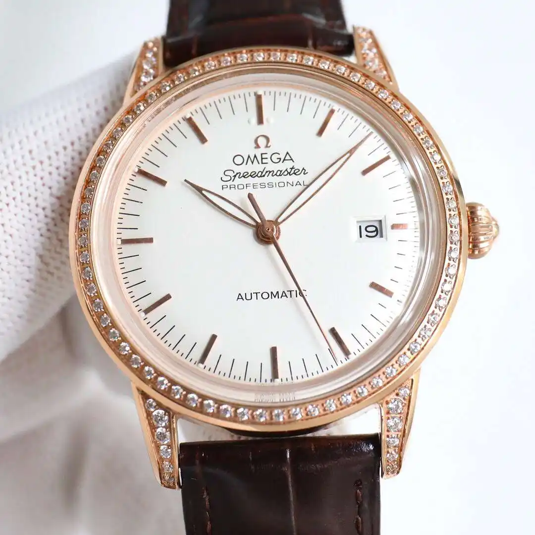 General Watches Omega Ou@mega watch men's watch with original fully automatic mechanical movement top 316 stainless steel case strap mineral super mirror diameter 40mm KK010500 view 9