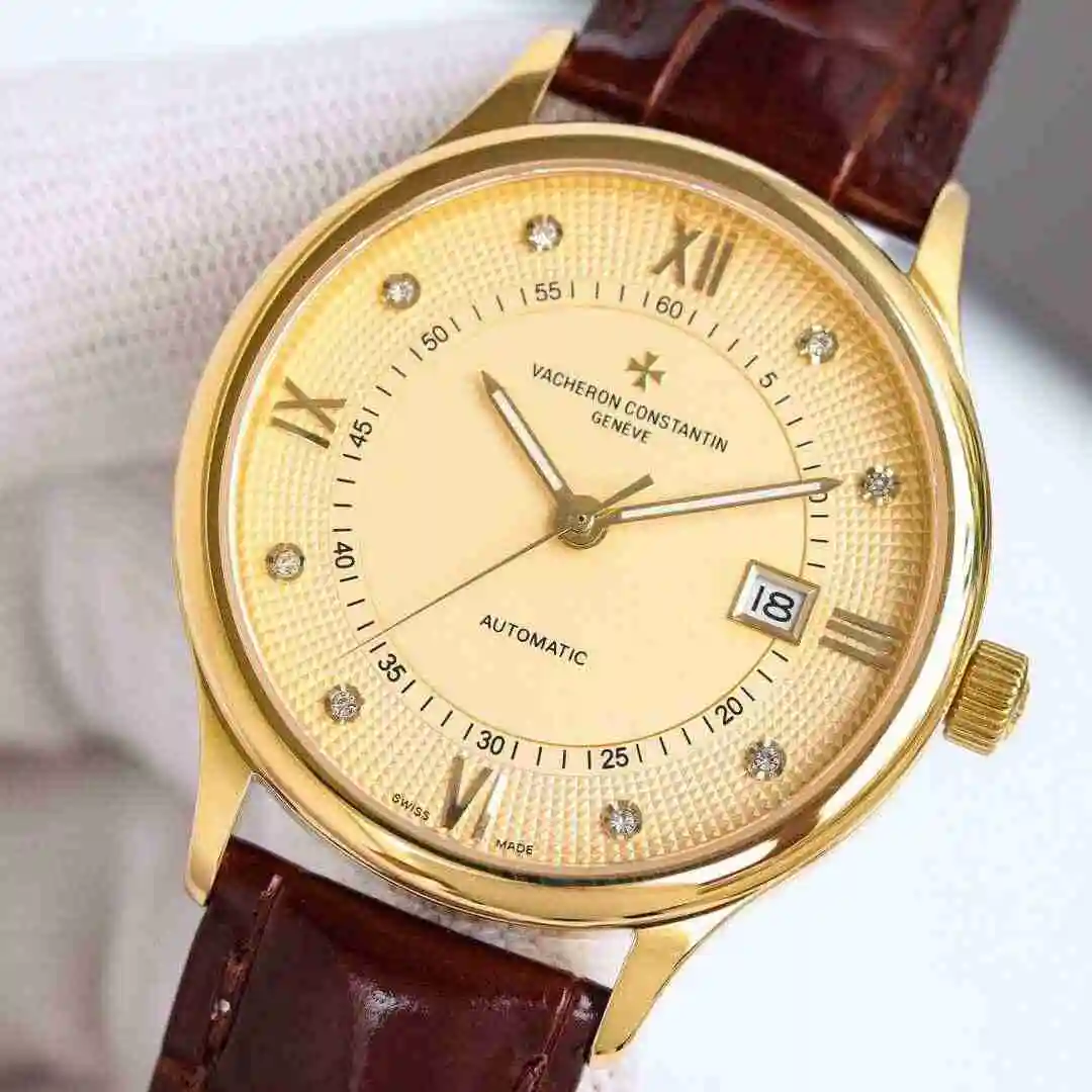 General Watches Vacheron Constantin Jiangshi Danton Watch Men's Watch Paired with Original Fully Automatic Mechanical Movement, Top Grade 316 Precision Steel Case with Mineral Super Strong Mirror Diameter 40mm KK09800 view 5