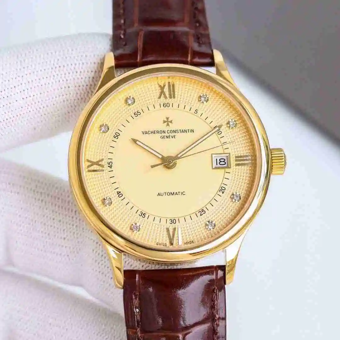 General Watches Vacheron Constantin Jiangshi Danton Watch Men's Watch Paired with Original Fully Automatic Mechanical Movement, Top Grade 316 Precision Steel Case with Mineral Super Strong Mirror Diameter 40mm KK09800 view 6
