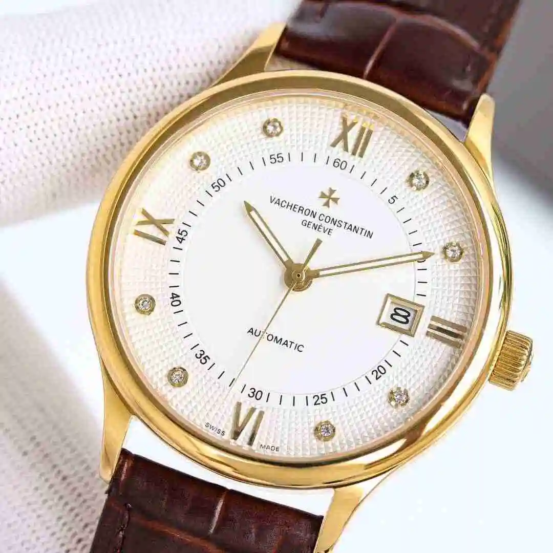 General Watches Vacheron Constantin Jiangshi Danton Watch Men's Watch Paired with Original Fully Automatic Mechanical Movement, Top Grade 316 Precision Steel Case with Mineral Super Strong Mirror Diameter 40mm KK09800 view 8