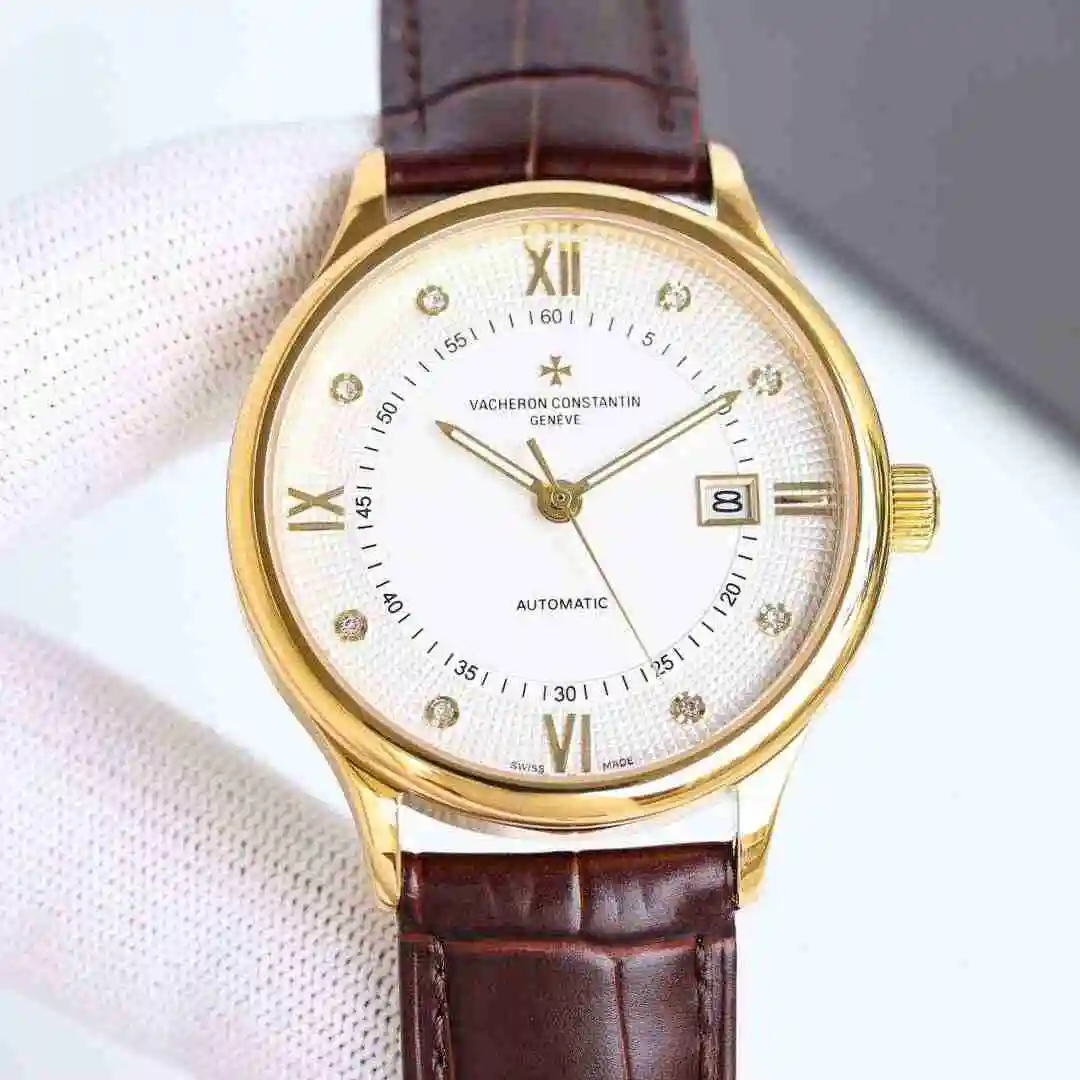 General Watches Vacheron Constantin Jiangshi Danton Watch Men's Watch Paired with Original Fully Automatic Mechanical Movement, Top Grade 316 Precision Steel Case with Mineral Super Strong Mirror Diameter 40mm KK09800 view 9