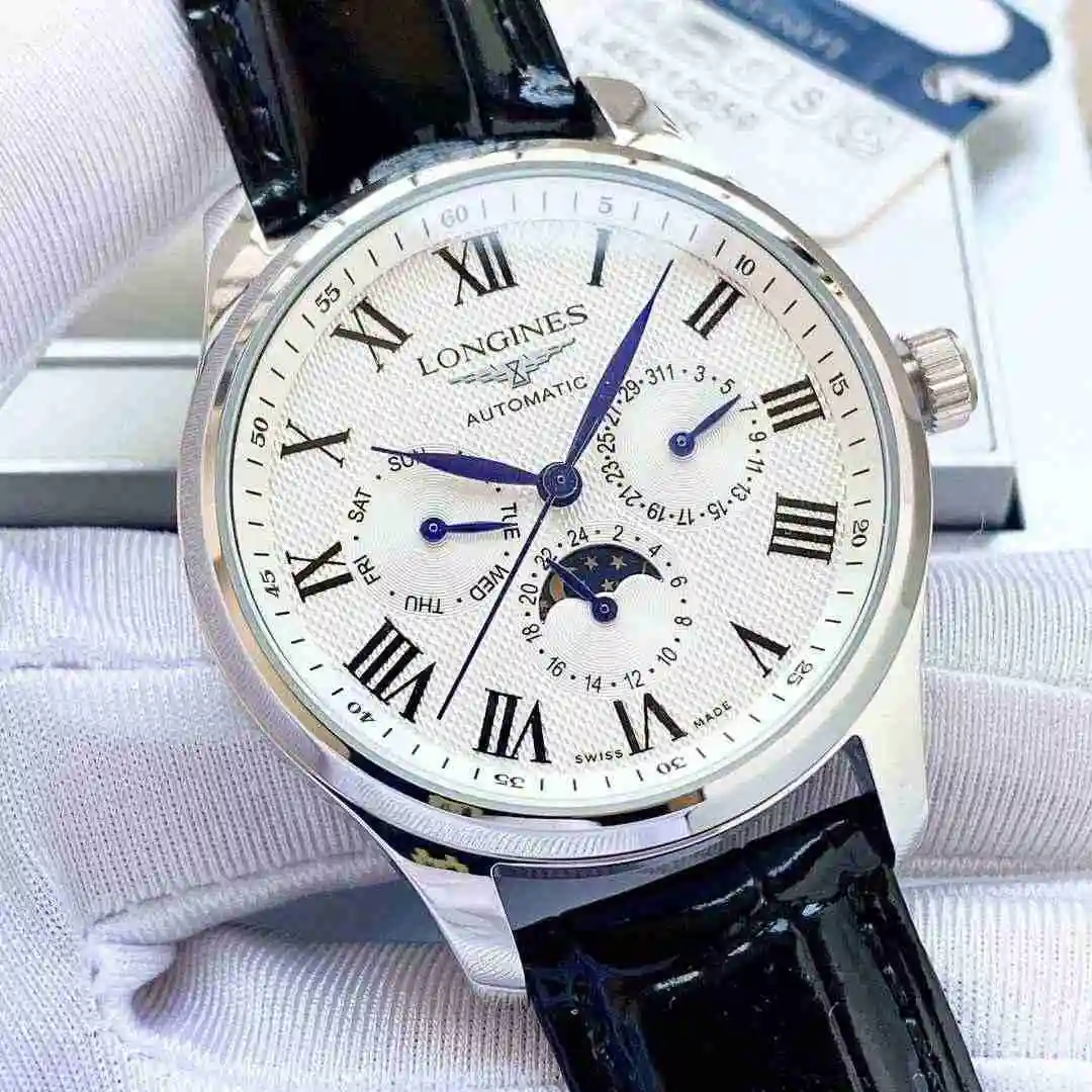 General Watches Longines Watch Men's Watch Paired with Original Fully Automatic Mechanical Movement Top Grade 316 Precision Steel Case with Mineral Super Strong Mirror Diameter 40mm KK05 1 view 4