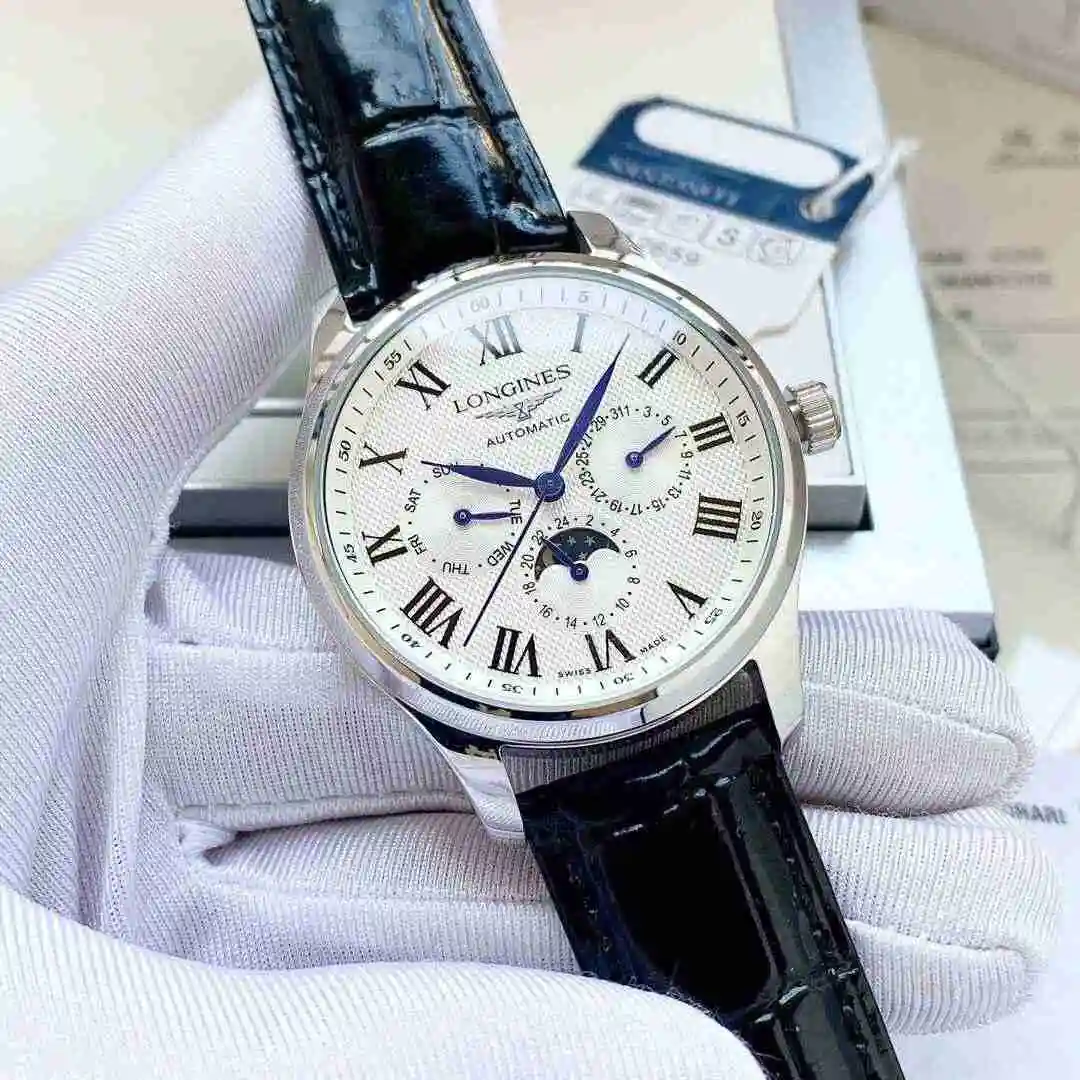 General Watches Longines Watch Men's Watch Paired with Original Fully Automatic Mechanical Movement Top Grade 316 Precision Steel Case with Mineral Super Strong Mirror Diameter 40mm KK05 1 view 5