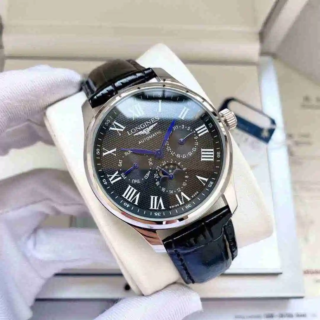 General Watches Longines Watch Men's Watch Paired with Original Fully Automatic Mechanical Movement Top Grade 316 Precision Steel Case with Mineral Super Strong Mirror Diameter 40mm KK05 1 view 8